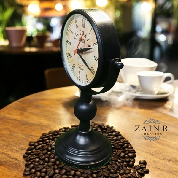 Sold By ZAIN R CREATION  Table Clock for Office, Home Use - H.11'' L.7'' B.4.5''