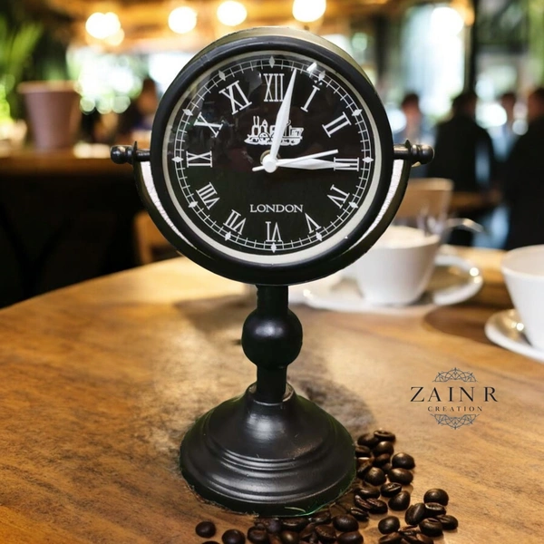 Sold By ZAIN R CREATION  Table Clock for Office, Home Use - H.11'' L.7'' B.4.5''