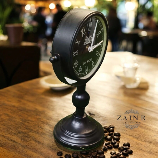 Sold By ZAIN R CREATION  Table Clock for Office, Home Use - H.11'' L.7'' B.4.5''