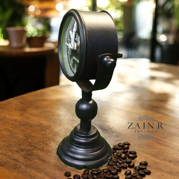 Sold By ZAIN R CREATION Table Clock for Office, Home Use - H.8.5'' L.5'' Base. 3''