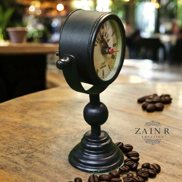 Sold By ZAIN R CREATION Table Clock for Office, Home Use - H.8.5'' L.5'' Base. 3''
