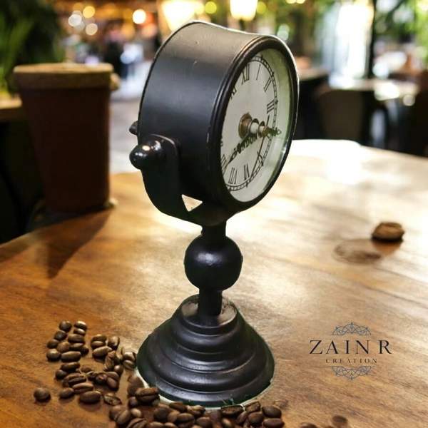 Sold By ZAIN R CREATION Table Clock for Office, Home Use - H.8.5'' L.5'' Base. 3''