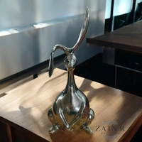 Sold By ZAIN R CREATION Decorative Rabbit - H.14'' L.5'' W.6'', 1 Kg, Aluminium
