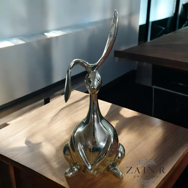 Sold By ZAIN R CREATION Decorative Rabbit - H.14'' L.5'' W.6'', 1 Kg, Aluminium