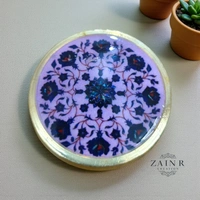 Sold By ZAIN R CREATION Brass Sindoor Box - L.1.77'' H.1'' B.1.57'', Polished, Brass