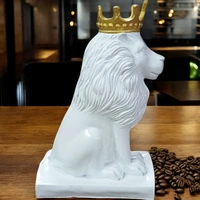 Sold By ZAIN R CREATION Lion King Sculpture Table Accents White