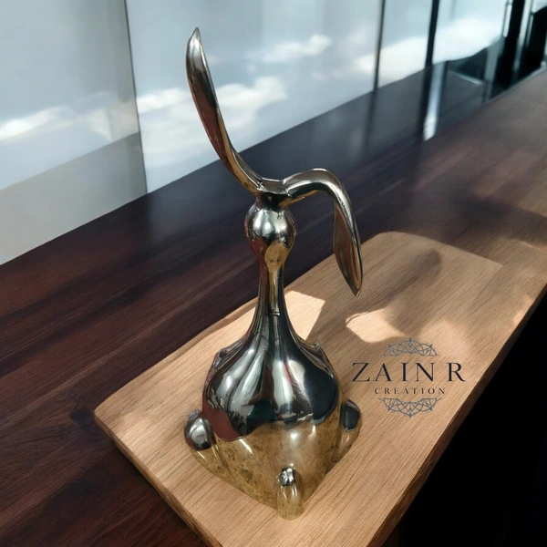 Sold By ZAIN R CREATION Decorative Rabbit - H.14'' L.5'' W.6'', 1 Kg, Aluminium