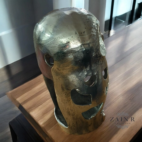 Sold By ZAIN R CREATION Decorative Owl Sculptures  - H.12'' L.7'' W.6'', 2.100 Kg, Aluminium