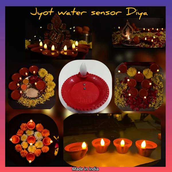 Water Sensor Jyot Diya Set Of 12 Pcs