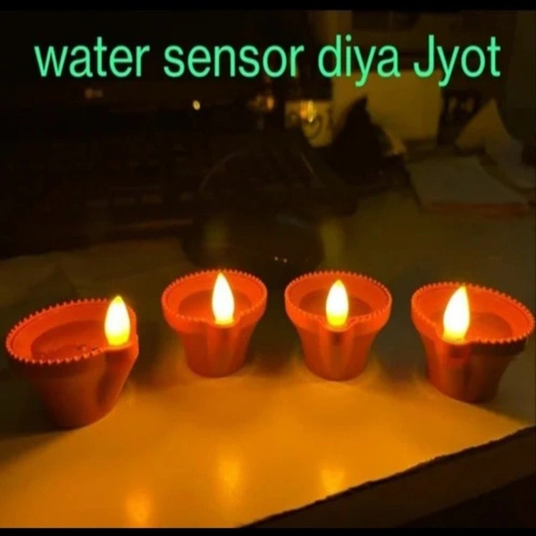 Water Sensor Jyot Diya Set Of 12 Pcs