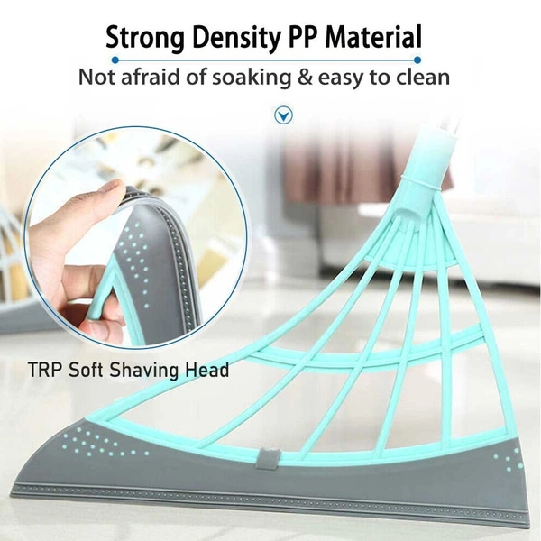 Multi-Function Magic Broom - Easily Wipe The Floor and Remove Dirt and Hair Remover, 3-in-1indoor Silicone Boom Wiper with Squeegee and Telescopic Handle-Multi-Color