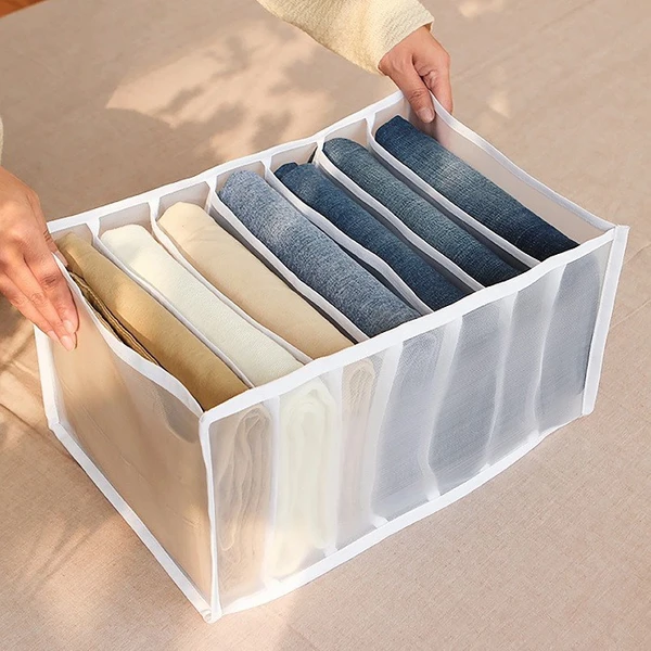 7 Compartment Transparent Clothes Storage Organiser - 0.100