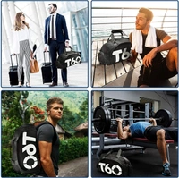 Multi Purpose T60 Travel Duffle Bag Lightweight Waterproof Backpack Carry Luggage Bag with Shoe Compartment