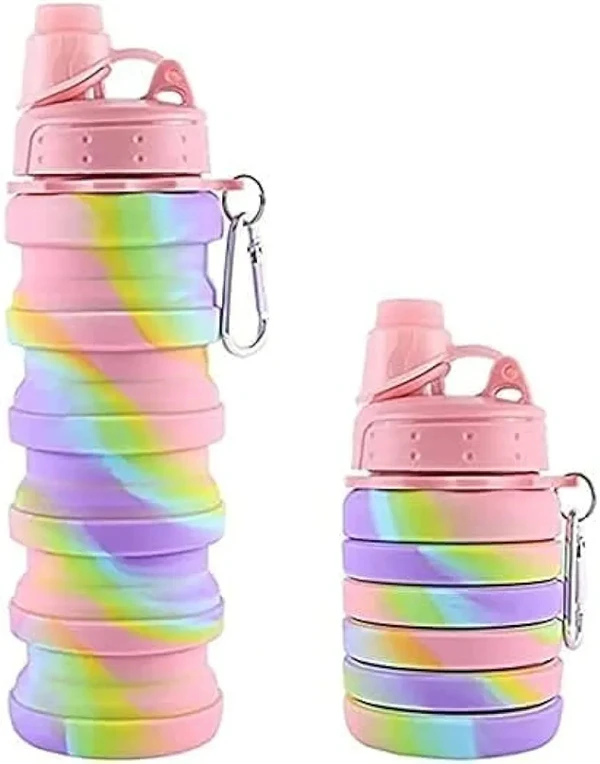 Silicone Folding Collapsible Water Bottle
