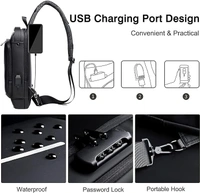FASHION Antitheft Usb Chest Cross Bag