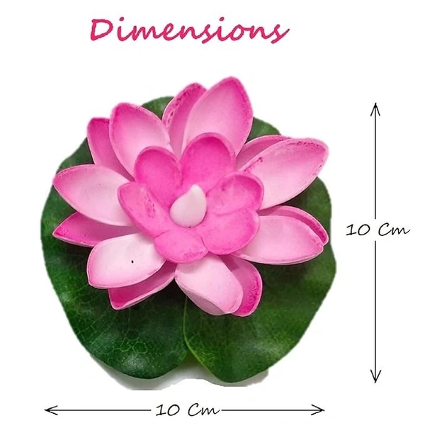 Multicolor Flower Led Floating Lotus Candle 6 Pcs In Box