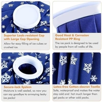 VINAYAK   9" Inch Hot Water Bag Ice Bag for Pain Relief Cold Hot Water Bag Ice Pack Bag for Pain Relief Cold Water Bag for Pain Relief First Aid Sports Injury Neck Knee for Pain Relief And Cold Therapy Comes with Leak-free Closure
