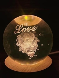 Generic Crystal Ball Lamp I LOVE YOU 