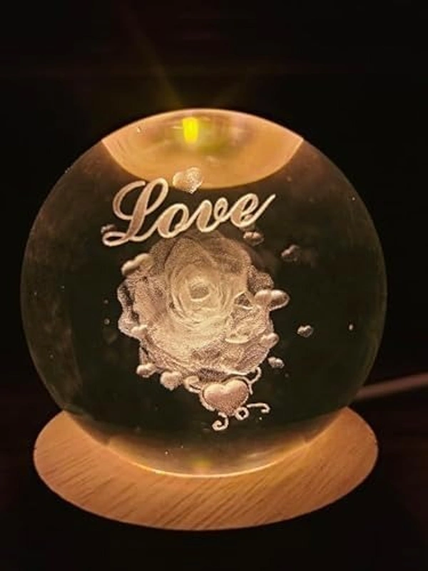 Generic Crystal Ball Lamp I LOVE YOU 