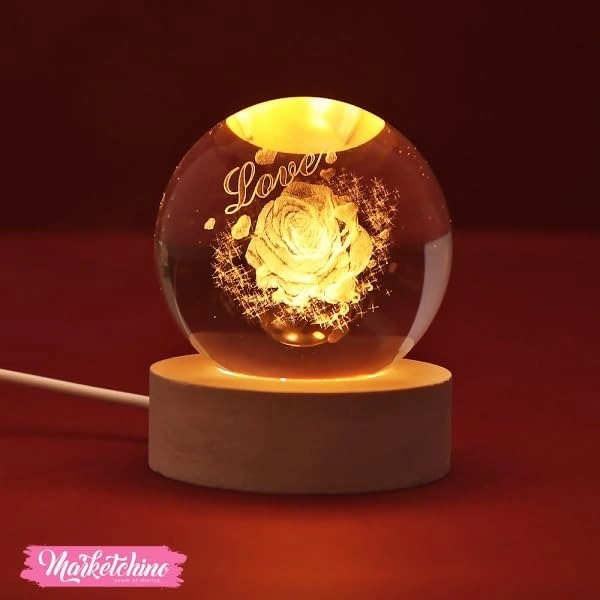 Generic Crystal Ball Lamp I LOVE YOU 