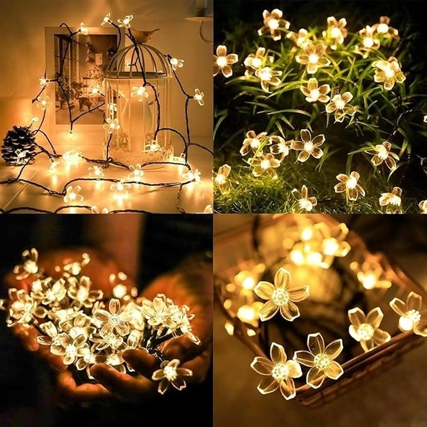 Generic 16Led Silicone Flower Worm White