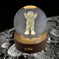 Generic Crystal Ball Lamp Astraunaut 