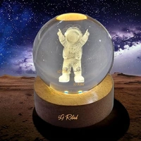 Generic Crystal Ball Lamp Astraunaut 