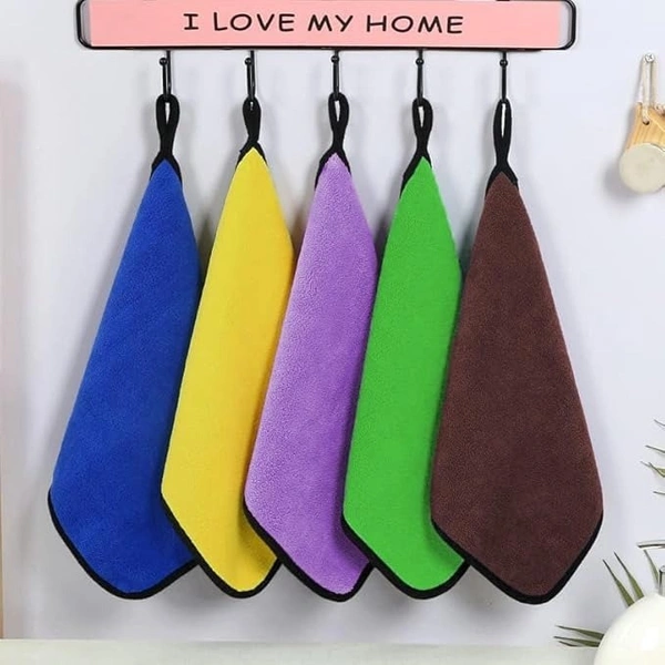VINAYAK  Super Absorbent Dual Sided Thick Lint &Streak Free Multipurpose Magic Microfiber Towel for Car/Bike Home & Kitchen Cleaning, Polishing & Detailing. (Assorted, Pack of 1, 30cm x 40cm)