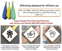 VINAYAK  Super Absorbent Dual Sided Thick Lint &Streak Free Multipurpose Magic Microfiber Towel for Car/Bike Home & Kitchen Cleaning, Polishing & Detailing. (Assorted, Pack of 1, 30cm x 40cm)