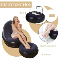 VINAYAK Sofa Inflatable Folding Recliner Outdoor Sofa Bed | Portable Electric Inflatable Lounger, Air Pump Chair for Home and Office