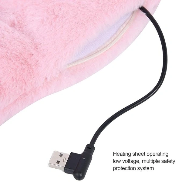 Heating Neck Scarf, Washable Skin Friendly Neck Scarf Warm Convenient for Winter for Man for Woman(Pink)