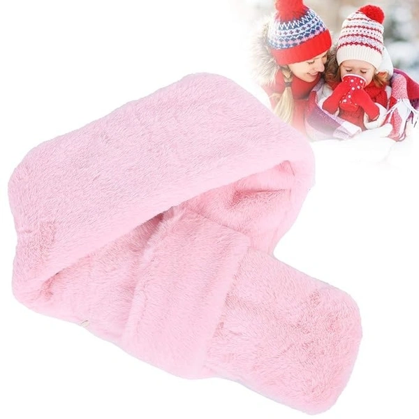 Heating Neck Scarf, Washable Skin Friendly Neck Scarf Warm Convenient for Winter for Man for Woman(Pink)