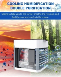 ARTIC Mini Portable Air Cooler Fan, Arctic Air Personal Space Cooler The Quick & Easy Way to Cool Any Space Air Conditioner Device Home Office (Arctic Cooler Ultra)