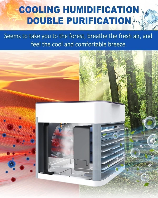 ARTIC Mini Portable Air Cooler Fan, Arctic Air Personal Space Cooler The Quick & Easy Way to Cool Any Space Air Conditioner Device Home Office (Arctic Cooler Ultra)