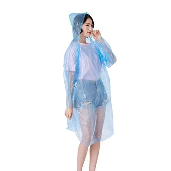 GENERIC Ball Shape Disposable Raincoat Adults Hood Poncho Ball Rain Coat Waterproof