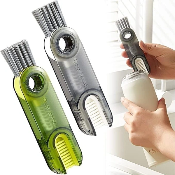 3 IN 1 3 in 1 Multifunctional Cleaning Brush,3 in 1 Tiny Bottle Cup Lid Detail Brush Straw Cleaner Tools Multi-Functional Crevice Cleaning Brush,Multifunctional Cleaning Brush