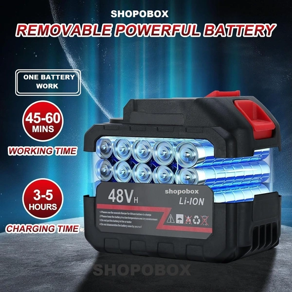 8V Portable Pressure Washer with Rechargeable 2 x Battery12000mah Cordless Pressure Washer Gun Cordless Power Washer Gun | Handheld Pressure Washer for Car Floor Cleaning (Double Battery)