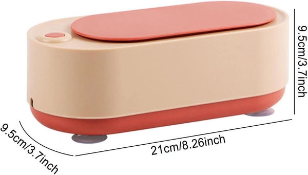 Ultrasonic Jewelry Cleaner, 360 Degree Ultrasonic Cleaner Machine, High Frequency Vibration Portable Household Cleaning Machine for Jewelry, Glasses, Denture and Watches