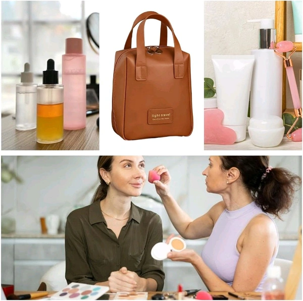 Makeup Bag Organizer | Cosmetic Storage Bag | Travel Toiletry Bag Large Capacity Travel Bag for Toiletries Makeup Cosmetic with Handle