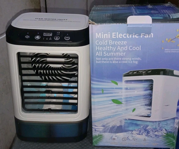 Portable Air Conditioner, 12W 900ML Water Tank, Mini AC, USB Powered Humidifier Mist, Compact & Stylish