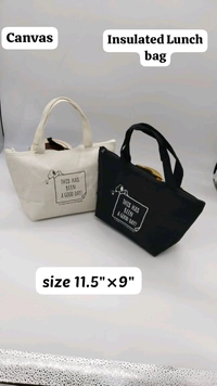 Canvas Insulated Lunch Bag 