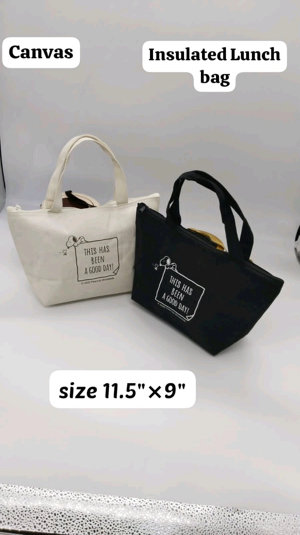 Canvas Insulated Lunch Bag 