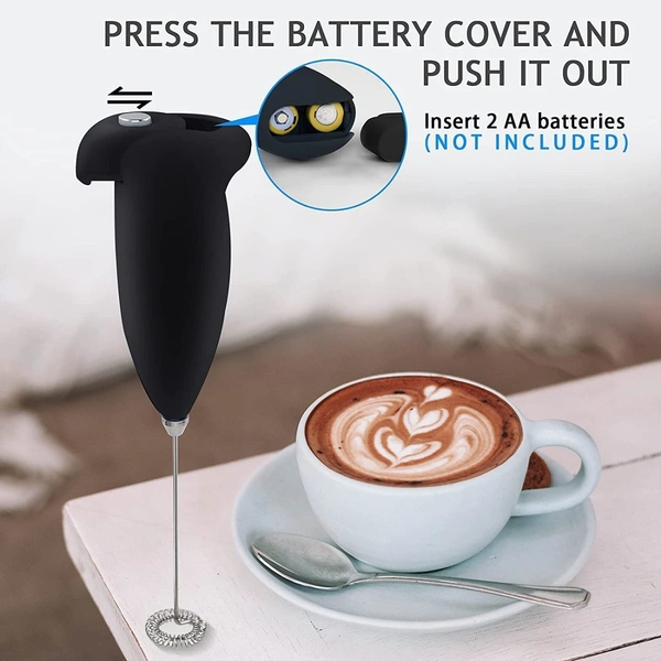 OXIGEN Mini Coffee Milk Egg Beater Electric Foam Hand Blender Mixer Classic Sleek Design Froth Whisker Latte Maker for Milk,Coffee, Beater,Juice,Cafe Latte,Cappuccino