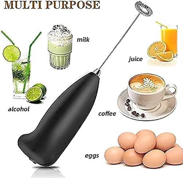 OXIGEN Mini Coffee Milk Egg Beater Electric Foam Hand Blender Mixer Classic Sleek Design Froth Whisker Latte Maker for Milk,Coffee, Beater,Juice,Cafe Latte,Cappuccino