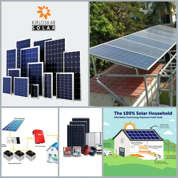 Solar On Grid 1 Kw , Subsidy Available , Book Now and Get a Sunking Pedestal Fan Worth Rupees 8000 Free , Latest Technology For High Yield , 28 Years Warranty 