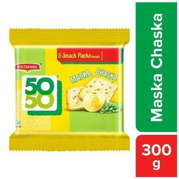 Britannia 50-50 Maska Chaska Biscuits: 300 gms