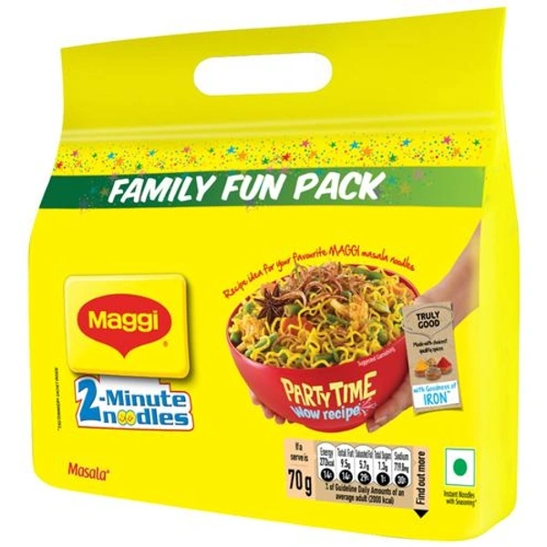 MAGGI 2-Min Masala Instant Noodles, 560 g Pouch