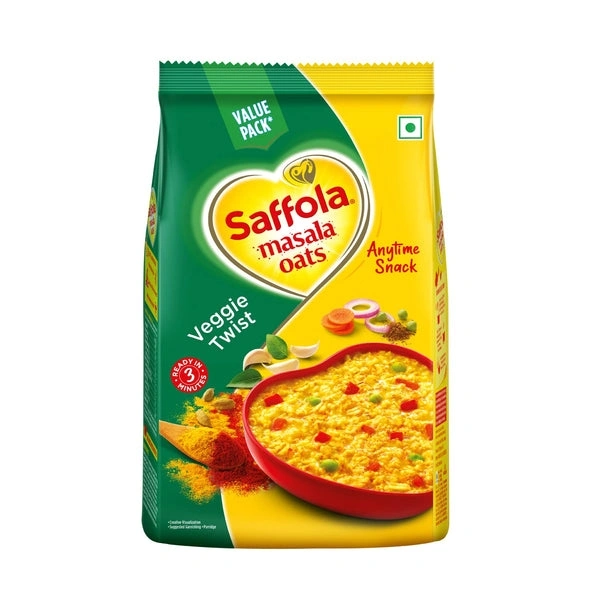 Saffola Masala Oats Veggie Twist : 500 Gms