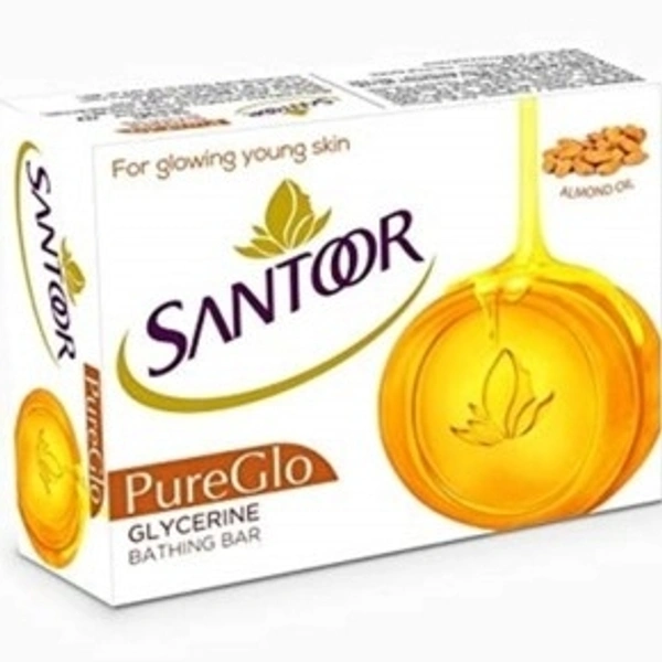Santoor Glycerine Soap: 3x125 gms