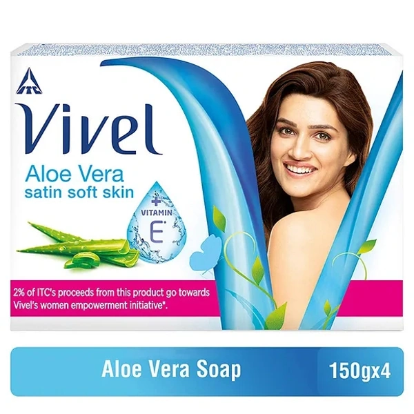 Vivel Aloe Vera Soap 4*150 Gms